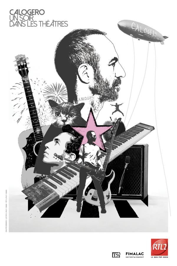 Affiche Calogero tournée